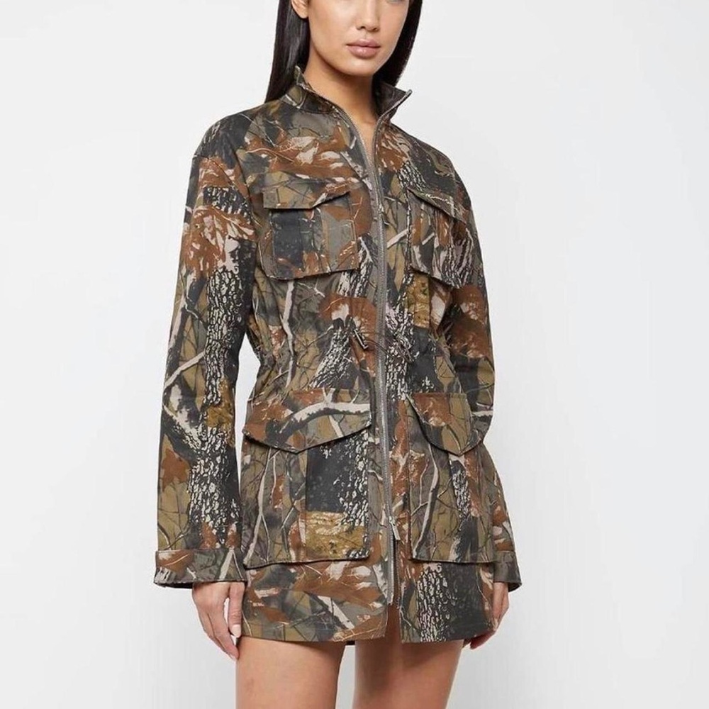Maniere De Voir Camouflage Utility
Mini Dress Jacket